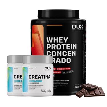 Imagem de Combo Dux 1 Whey Way + 2 Creatinas 100% Pura 300g (600g)-Unissex