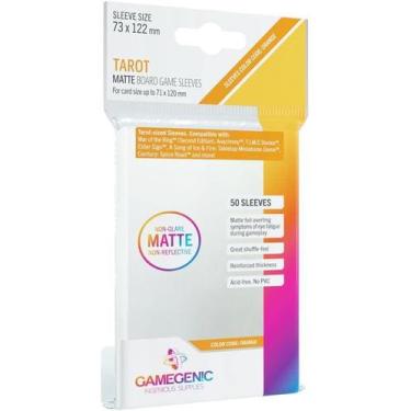 Imagem de Gamegenic Matte Tarot Sleeves Laranja 73x122mm - 50 Unidades
