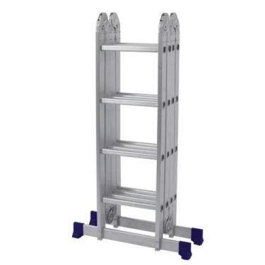 Imagem de Escada Alumínio Articulada 4 x 4 Multifunção Mor