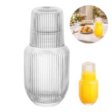Imagem de Moringa Vidro 500ml com Copo Tampa Design Elegante Premium - Lyor, 2