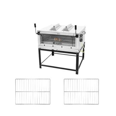 Imagem de Forno Gás Industrial Infravermelho Refratária Roma Inox Firiv110 + 2 Grades Extras - Venâncio