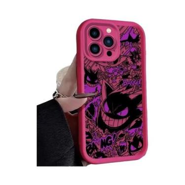 Imagem de Capa De Silicone Luxuosa Gengar Pokémon Para iPhone 17 16 15 14 13 12 