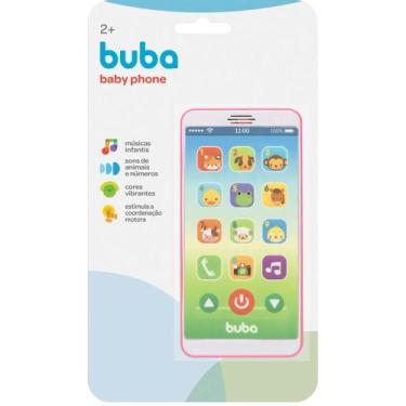 Imagem de Baby phone rosa 17cm buba, Rosa, UN