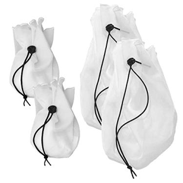 Imagem de Kit Coador Voal Branco 2 PP + 2 Médio Suco Verde Detox Kefir