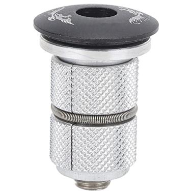 Imagem de RiToEasysports Fone de ouvido com garfo de bicicleta de 28,6 mm, parafuso de expansão de bicicleta de liga de alumínio com parafuso de tampa de haste para mountain road bike (HX02)