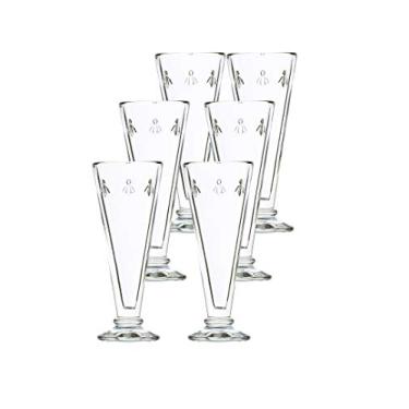 Imagem de La Rochere Napoleon Bee 150 ml taças de champanhe – Conjunto de 6 com o icônico vidro francês em relevo de abelha francesa, clássico, elegante e resistente, pode ser lavado na lava-louças