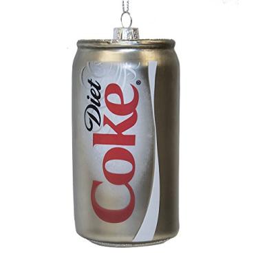 Imagem de Coca-Cola Kurt Adler Enfeite de lata de coca de vidro de 11,9 cm