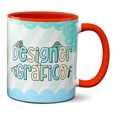 Imagem de Caneca Profissional Designer Gráfico Lindo Presente (Vermelha)