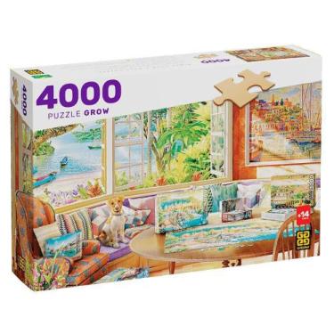 Imagem de Puzzle 4000 Peças Minha Casa E Meus Puzzles - Grow