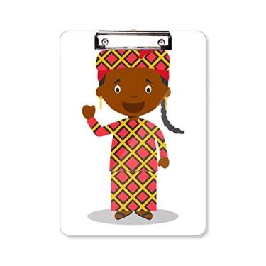 Imagem de Prancheta preta Wild Mali desenho pasta, bloco de escrita A4