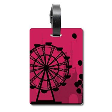 Imagem de Balão de roda-gigante para parque de diversões, bolsa, etiqueta, etiqueta para bagagem, etiqueta para guardar cartão