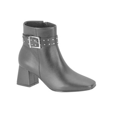 Imagem de Bota Feminina Vizzano Detalhe Fivela Bico Quadrado