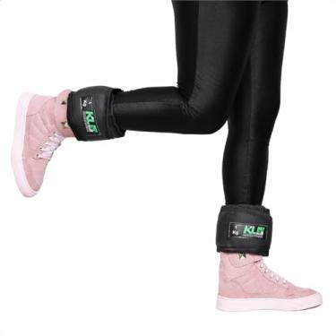 Imagem de Par Caneleira Tornozeleira Kl Master Fitness Peso 1 Kg Emborrachado