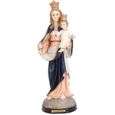 Imagem de Imagem Nossa Senhora Auxiliadora Resina Importada Religiosa 15cm - Zon