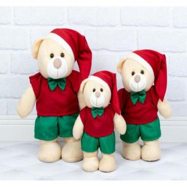 Imagem de Trio ursos de pelucia  amore - natal padrão - CKD CONFECCOES, Shorts e