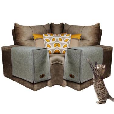 Imagem de Arranhador Para Gatos Protetor Braço Sofa 2 Pecas - Au Au Miau Company