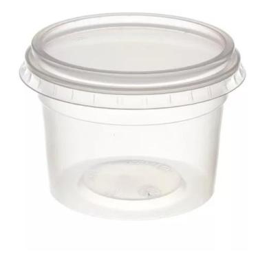 Imagem de Pote redondo c/ tampa Cristal Freezer G307 145ml 25 unid - Galvanotek