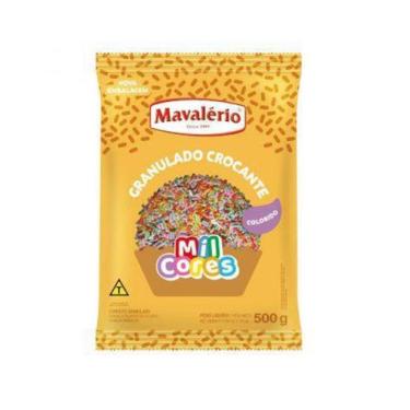 Imagem de Granulado Colorido Crocante Chocolate 500g Mavalério