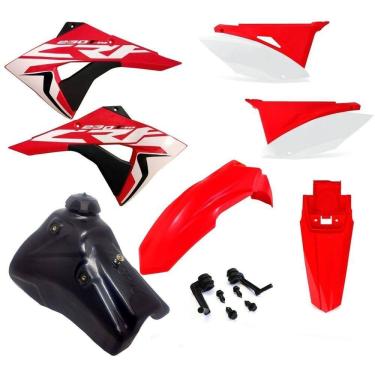 Imagem de Kit Plástico Biker Next Crf 230 2007 P/ 2020 Adesivos e Tanque