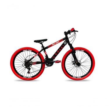 Imagem de Bicicleta Grau Aro 26 21 Marchas Colli Preto Fosco/vermelho