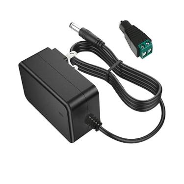 Imagem de MTDZKJG Fonte De Alimentação 12V 2A Dc, Adaptador Ca, Transformador Cabo Com Conector Terminal Led E Plugue Parede 5,5 X 2,5/2,1 Mm Para Luzes Tira Câmera Segurança Cctv