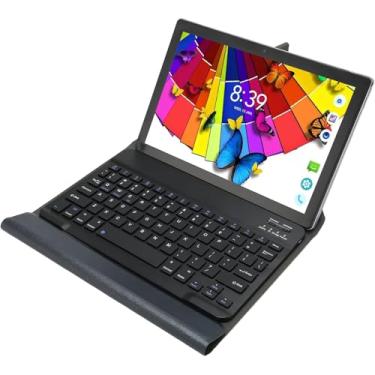 Imagem de Tablet Android 13 10.1” 128GB + Teclado e Capa – 6GB RAM, Chip 4G, Wi-Fi, Bluetooth, Ideal para Estudos e Trabalho