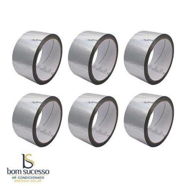 Imagem de Kit 6 Fita Aluminizada Cromada