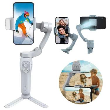 Imagem de Estabilizador Profissional 3 Eixos Dobrável Bluetooth Rastreamento Fac