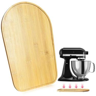 Imagem de Tapete deslizante para mixer KitchenAid bandeja deslizante de madeira compatível com Kitchen Aid 4,5 a 5 litros
