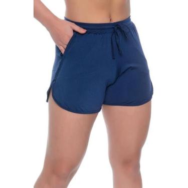 Imagem de Short Feminino Saída De Praia Moda Praia E Piscina Com Bolso - Lar e M