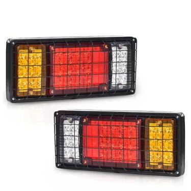 Imagem de CHEDA 40 luzes de corrida reversas de freio de seta de LED, 2 peças, ajuste universal para picape, trailers, caminhões, trailers, trailers, trailers, caminhonetes, UTE, Vans