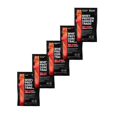 Imagem de Combo 5un Whey Protein Sache 30g Sabores Variados (Único, Morango; Torta de Limão; Chocolate; Neutro e Doce de Leite)