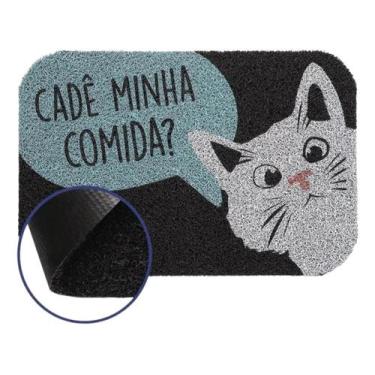 Imagem de Tapete De Entrada Capacho Pet 40cm X 60cm Cachorro Gato Entrada Vinil 