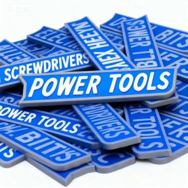 Imagem de Etiquetas magnéticas fortes para caixa de ferramentas, pacote com 12 etiquetas magnéticas impressas em 3D - O organizador reutilizável para gavetas, carrinhos e armários