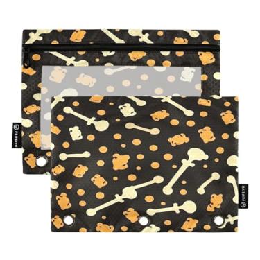 Imagem de Wassud Pastas de fichário com 3 furos, pastas de bolso, organizador de osso branco, pasta de arquivo para escritório em casa, pacote com 2