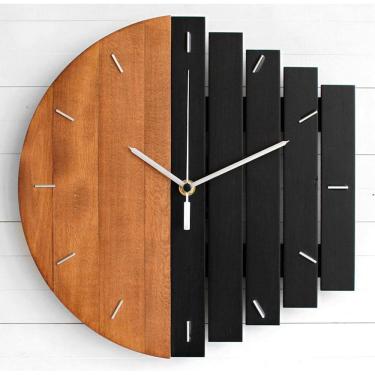 Imagem de Relógio de parede estilo industrial abstrato anime 30cm de madeira