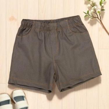 Imagem de Bermuda Para Meninos Ecolinho Marrom Ideal Até 24 Meses-Masculino