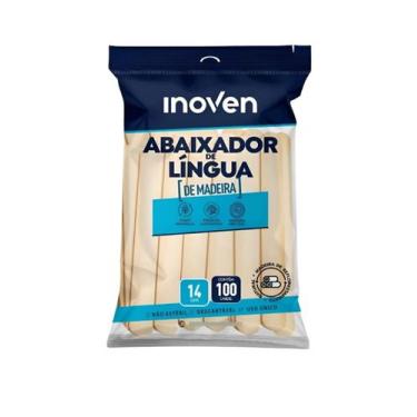 Imagem de Abaixador De Língua Madeira Com 100 Inoven - Talge