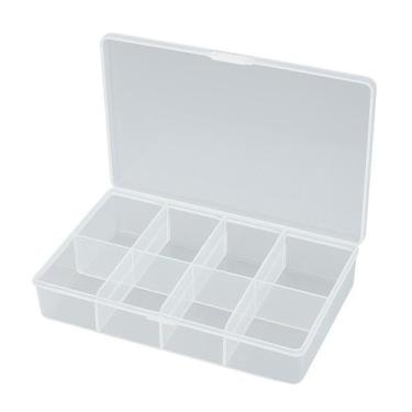 Imagem de Kit 20 Caixa Organizadora Multiuso Transparente Divisórias - Inject