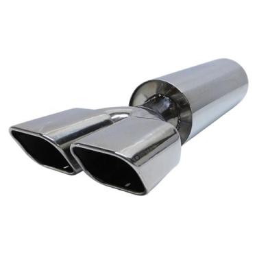 Imagem de Escape Abafador Chanfrado Cromado Corolla Yaris SW4 - DSTAL