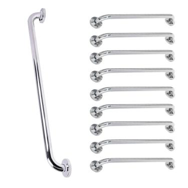 Imagem de Barra de Apoio Alca 80cm kit 9 Uni Acessibilidade Idoso Cadeirante Deficiente Box Banheiro Corrimao Corredor Seguranca