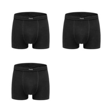 Imagem de Cuecas De Algodão Masculinas plus Size Pacote 95-220kg Alta Qualidade 