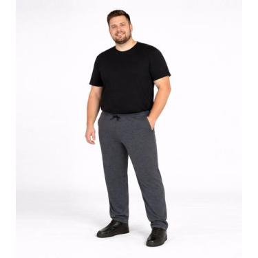 Imagem de Calça Masculina De Moletom Plus CDKA Cinza, G2, Cinza
