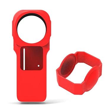 Imagem de TECKEEN Anti-Drop Soft External Silicone Case Protective Shell with Lens Cover for Insta360 One RS 1-Inch