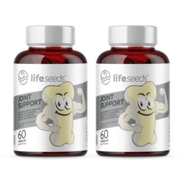 Imagem de Cálcio + Magnésio + Zinco + Vitamina D3 + Vitamina K2-2 Potes - 120 Cápsulas - Life Seeds