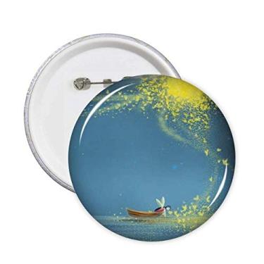 Imagem de Luminária noturna silenciosa, barco, fada, pintura, pinos, redondos, emblema, emblema, acessórios, decoração, 5 peças