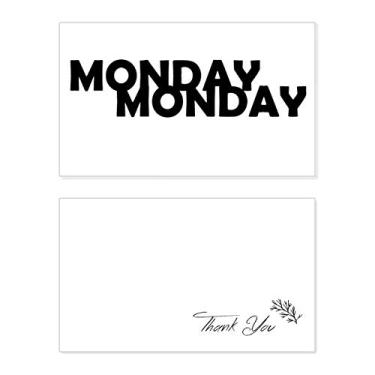 Imagem de Personagens elegantes Monday Cartão de agradecimento aniversário cumprimentos casamento agradecimento
