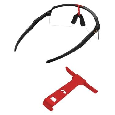 Imagem de MYCOURAG Wicket metálico de substituição para óculos de sol Oakley Sutro Lite OO9463/Sutro Lite AF OO9463A/Sutro Lite Sweep OO9465/Sutro Lite Sweep OO9465 (ventilado) - Vermelho