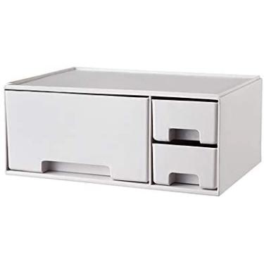 Imagem de Suporte de tela para monitor, suporte para laptop com gaveta extensível, caixa de armazenamento de riser de tela para uso em escritório doméstico