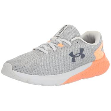 Imagem de Under Armour Tênis de corrida feminino Charged Rogue 3 Knit, (100) Cinza névoa/laranja tropical/cinza, 34